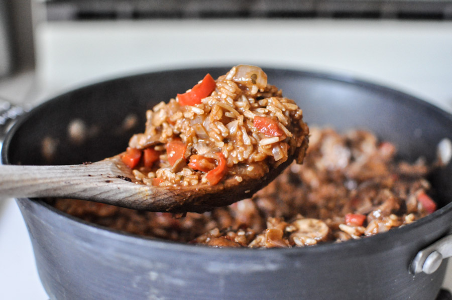 mexican mole with rice