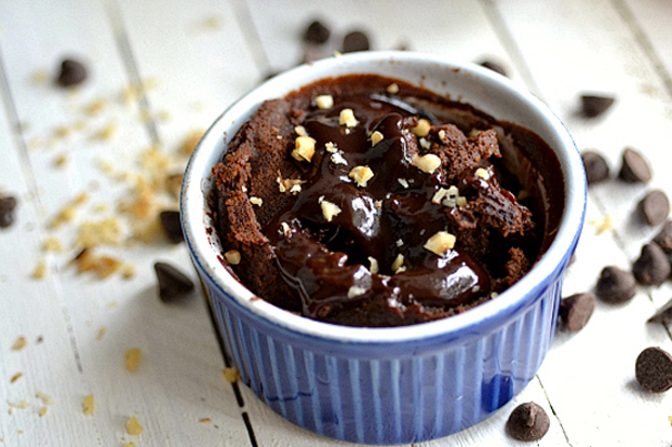 Tasty Kitchen Blog: Dark Chocolate Pumpkin Cake for 1 by claireg12