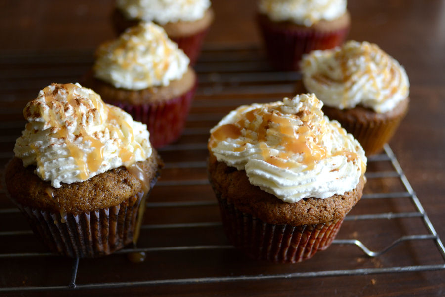 Tasty Kitchen Blog: Pumpkin Spice Latte Cupcakes. Guest post by Erica Kastner of Cooking for Seven, recipe submitted by TK member Ann Marsh of Annie's Eats.