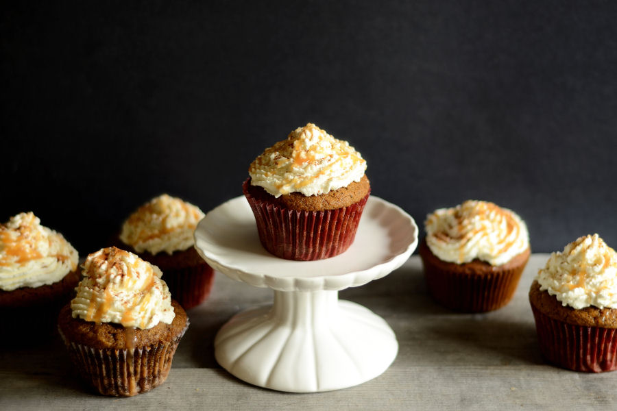 Tasty Kitchen Blog: Pumpkin Spice Latte Cupcakes. Guest post by Erica Kastner of Cooking for Seven, recipe submitted by TK member Ann Marsh of Annie's Eats.