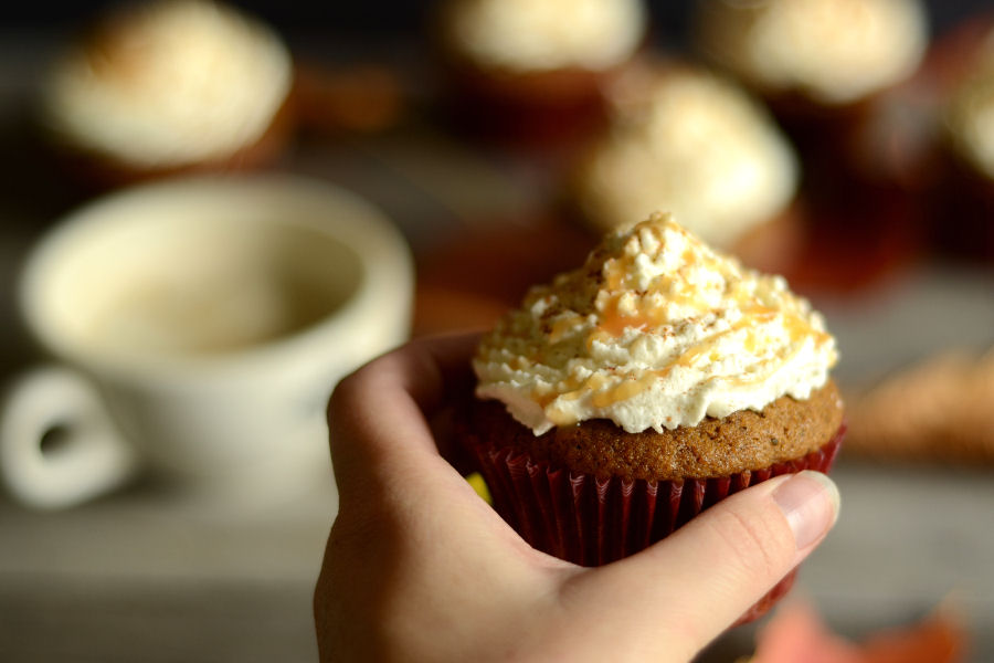 Tasty Kitchen Blog: Pumpkin Spice Latte Cupcakes. Guest post by Erica Kastner of Cooking for Seven, recipe submitted by TK member Ann Marsh of Annie's Eats.