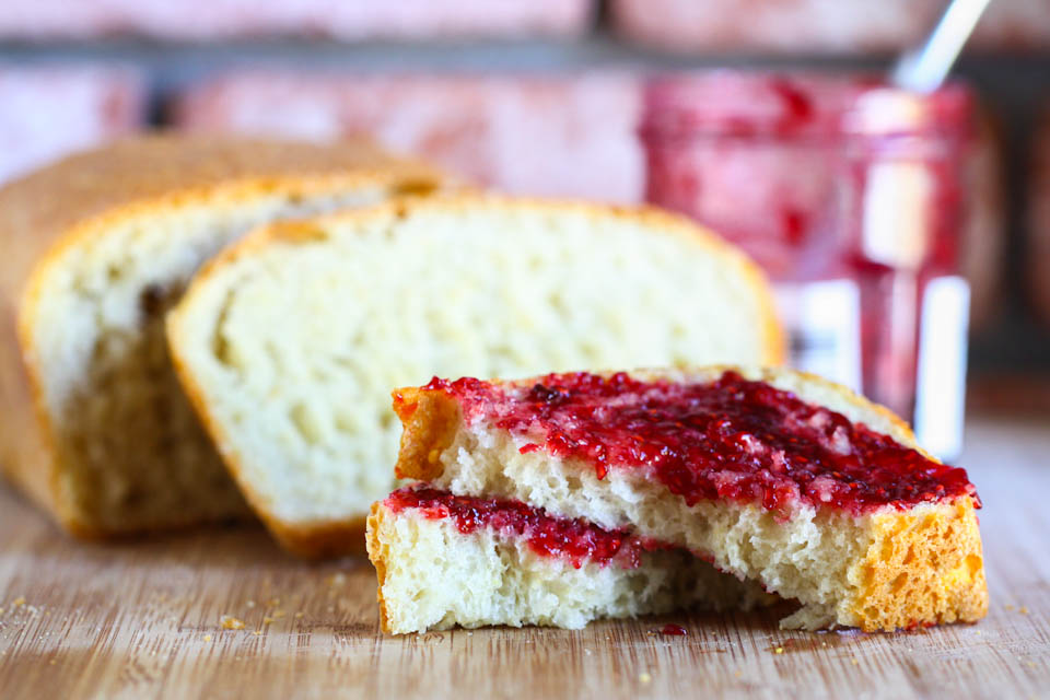 Tasty Kitchen Blog: English Muffin Toastable Bread. Guest post by Jenna Weber of Eat, Live, Run; recipe submitted by Rebecca of Foodie with Family.