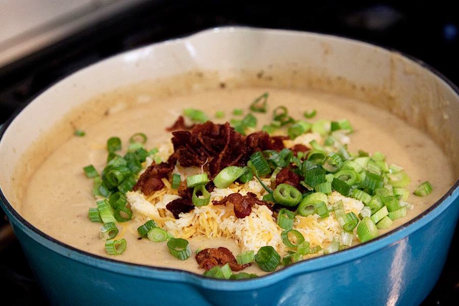 Tasty Kitchen Blog: Fully Loaded Baked Potato Soup. Guest post by Gaby Dalkin of What's Gaby Cooking, recipe submitted by TK member Serena of Serena Bakes.