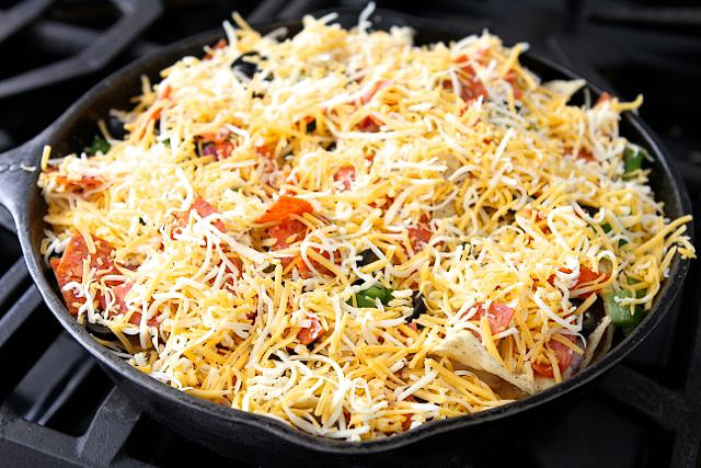Tasty Kitchen Blog: Pizza Nachos. Guest post by Maria Lichty of Two Peas and Their Pod, recipe submitted by TK member Dax Phillips of Simple Comfort Food.