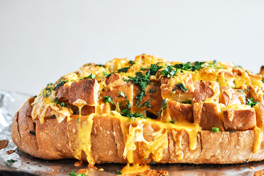 Tasty Kitchen Blog: Cheddar Tailgating Bread. Guest post by Jessica Merchant of How Sweet It Is, recipe submitted by TK member Rebecca of Foodie with Family.