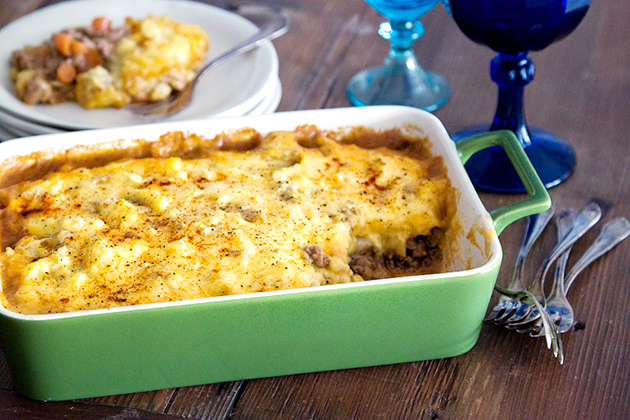 Tasty Kitchen Blog: Cottage Pie with Yukon Potato Topping. Guest post by Gaby Dalkin of What's Gaby Cooking, recipe submitted by TK member Sheilah of Sheilah's Kitchen.