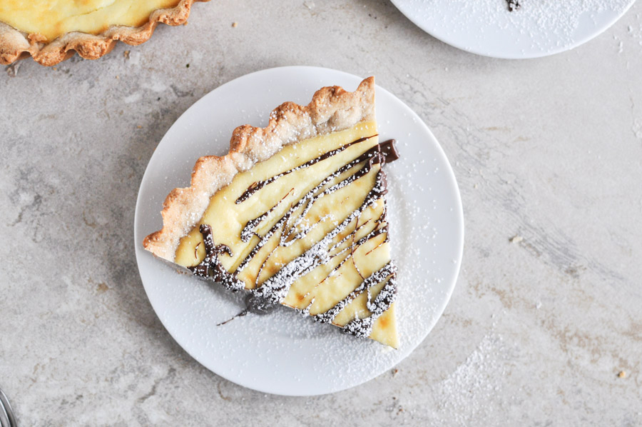 Tasty Kitchen Blog: Cannoli Tart. Guest post by Jessica Merchant of How Sweet It Is, recipe submitted by TK member The Seaside Baker.