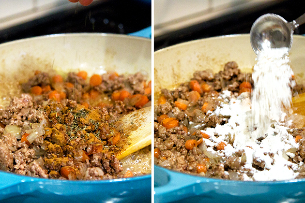 Tasty Kitchen Blog: Cottage Pie with Yukon Potato Topping. Guest post by Gaby Dalkin of What's Gaby Cooking, recipe submitted by TK member Sheilah of Sheilah's Kitchen.