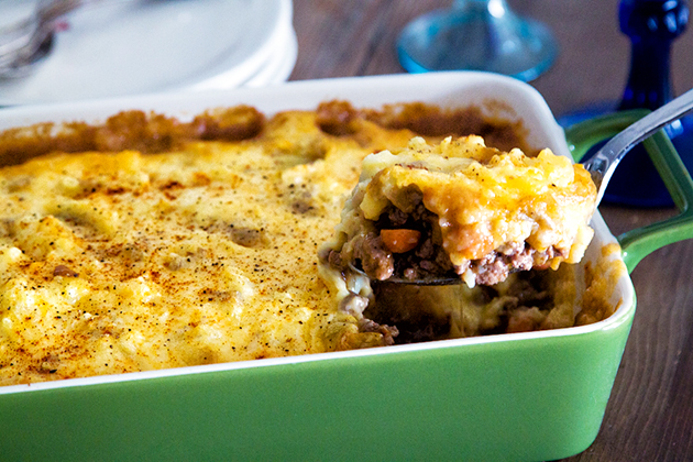 Tasty Kitchen Blog: Cottage Pie with Yukon Potato Topping. Guest post by Gaby Dalkin of What's Gaby Cooking, recipe submitted by TK member Sheilah of Sheilah's Kitchen.