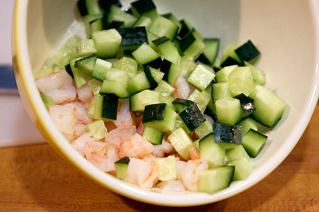 Tasty Kitchen Blog: Tortilla Chips with Shrimp Ceviche Dip. Guest post by Gaby Dalkin of What's Gaby Cooking, recipe submitted by TK member Three Many Cooks.