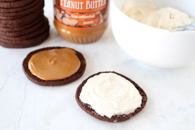 Tasty Kitchen Blog: Homemade Oreos with Peanut Butter. Guest post by Maria Lichty of Two Peas and Their Pod, recipe submitted by TK member Tieghan of Half-Baked Harvest.