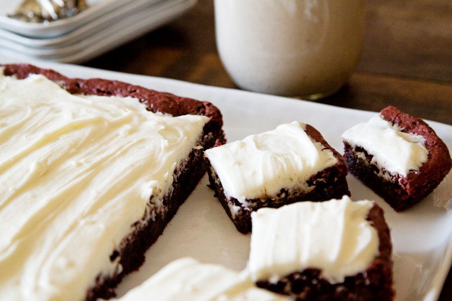 Tasty Kitchen Blog: Red Velvet Brownies. Guest post by Gaby Dalkin of What's Gaby Cooking, recipe submitted by TK member Jessica of How Sweet It Is.