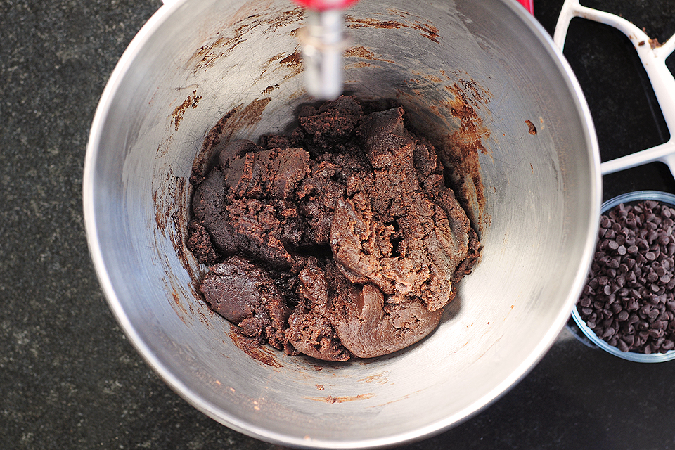 Tasty Kitchen Blog: Thick and Chewy Chocolate Chip Peanut Butter Cookies. Guest post by Amy Johnson of She Wears Many Hats, recipe submitted by TK member Anna of Crunchy Creamy Sweet, adapted from Joy the Baker.