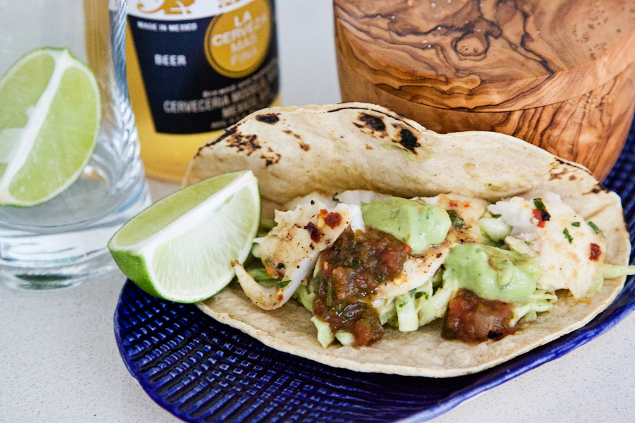 Tasty Kitchen Blog: Fish Tacos with Avocado Cabbage Slaw. Guest post by Gaby Dalkin of What's Gaby Cooking, recipe submitted by TK member Nam of The Culinary Chronicles