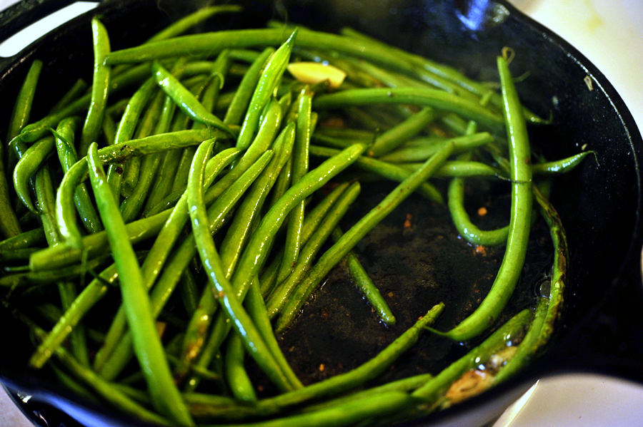 Tasty Kitchen Blog: Garlic Wasabi and Sage Green Beans. Guest post by Georgia Pellegrini, recipe submitted by TK member Nancy of The Coupon Clipping Cook.