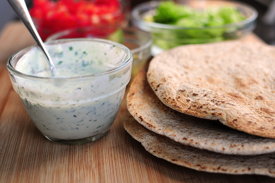 Tasty Kitchen Blog: Healthy Black Bean Tostadas with Cilantro Sauce. Guest post by Amy Johnson of She Wears Many Hats, recipe submitted by TK member Lindsay of Pinch of Yum.