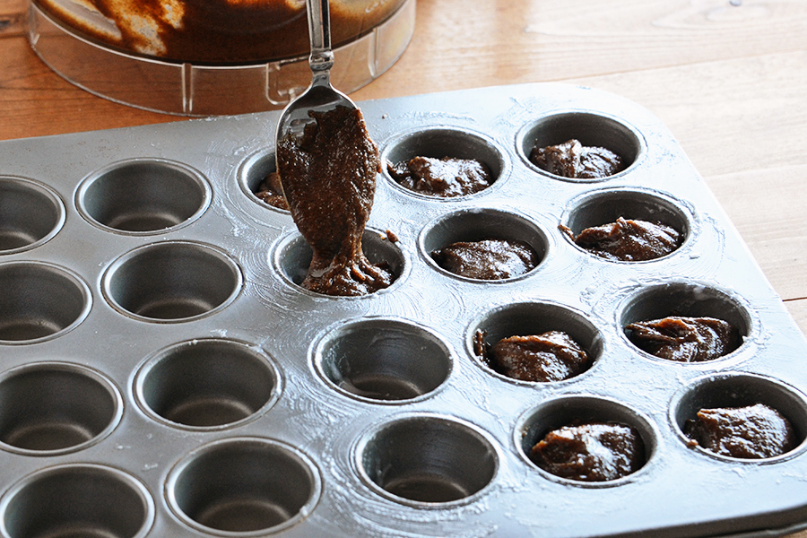 Tasty Kitchen Blog: Espresso Mini Muffins with Chocolate Ganache. Guest post by Faith Gorsky of An Edible Mosaic, recipe submitted by TK member Michelle of The Lucky Penny Blog.