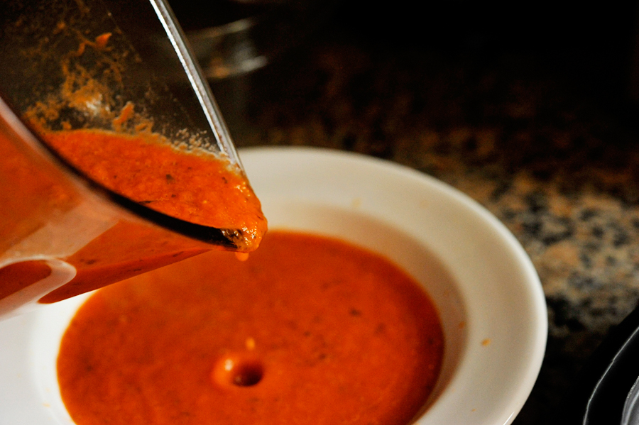 Tasty Kitchen Blog: Tomato Basil Soup with Cheesy Bread. Guest post by Georgia Pellegrini, recipe submitted by TK member Serena of Serena Bakes Simply from Scratch.