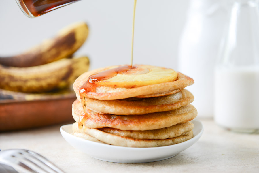 Tasty Kitchen Blog: Pineapple Upside Down Banana Pancakes. Guest post by Jessica Merchant of How Sweet It Is, recipe submitted by TK member Donna of Apron Strings.