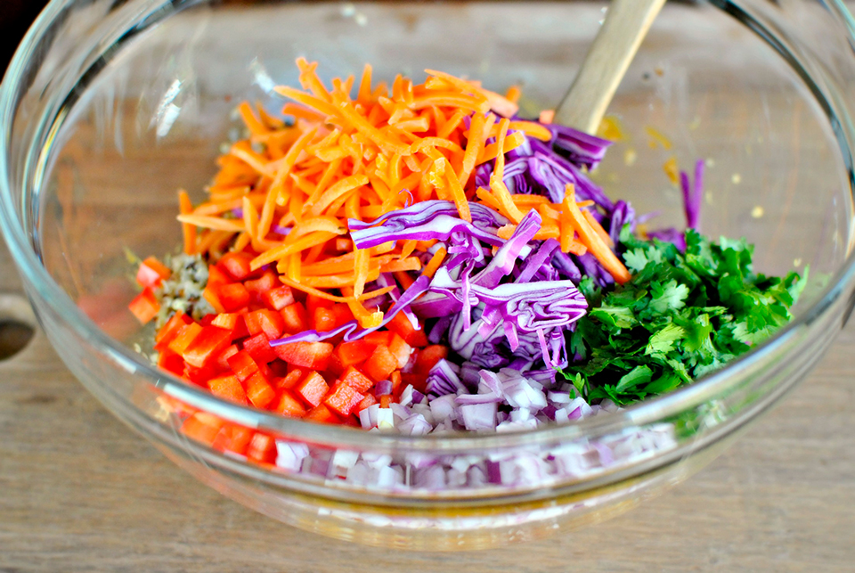 Tasty Kitchen Blog: Crunchy Cashew Thai Quinoa Salad with Ginger Peanut Dressing. Guest post by Laurie McNamara of Simply Scratch, recipe submitted by TK member Monique of Ambitious Kitchen.