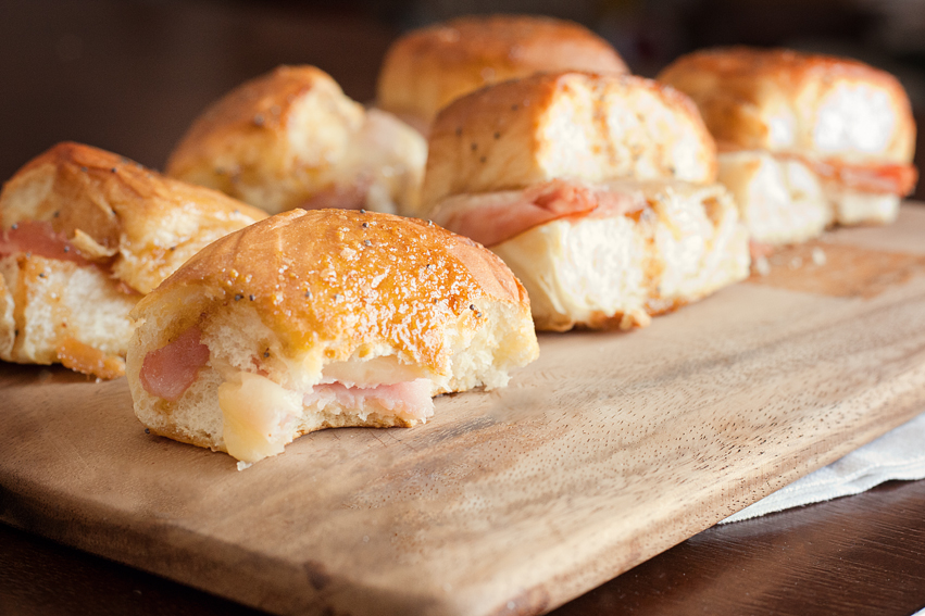 Tasty Kitchen Blog: Darn Good Ham and Cheese Sliders. Guest post by Amber Potter of Sprinkled with Flour, recipe submitted by TK member Lindsay of Perfecting the Pairing.
