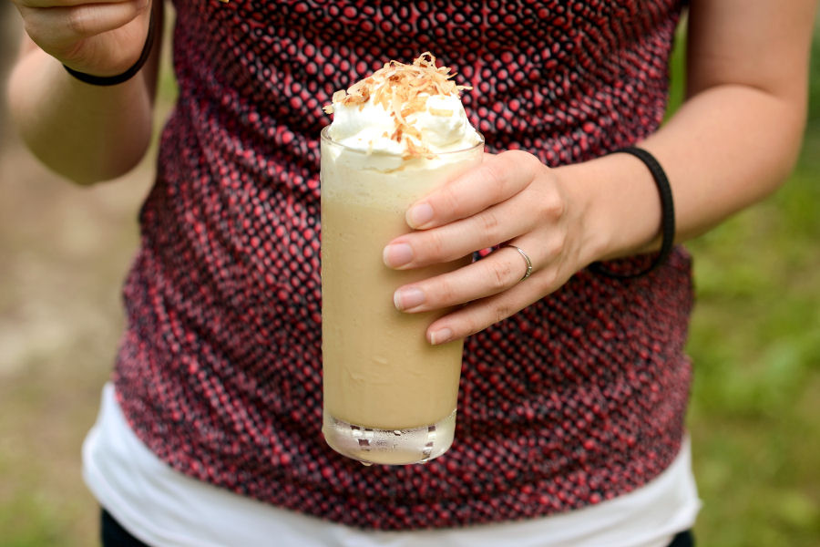 Tasty Kitchen Blog: Frozen Thai Iced Coffee. Guest post by Erica Kastner of Cooking for Seven, recipe submitted by TK member Stephanie of Girl Versus Dough.