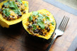 Tasty Kitchen Blog: Looks Delicious! (Cheesy Acorn Squash Stuffed with Southwestern Quinoa, from TK member Maya of Alaska from Scratch)