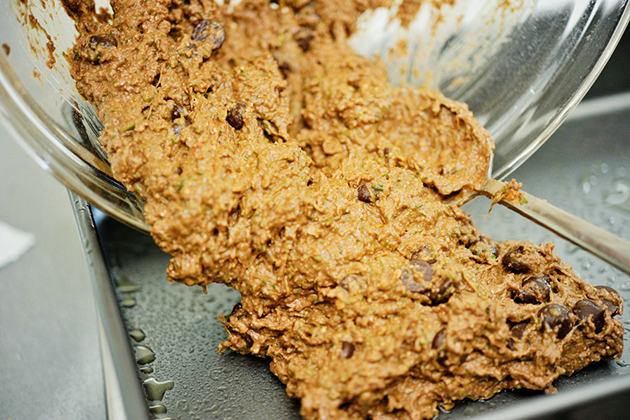 Tasty Kitchen Blog: Flourless Chocolate Chip Zucchini Oat Brownies. Guest post by Georgia Pellegrini, recipe submitted by TK member Monique of Ambitious Kitchen.