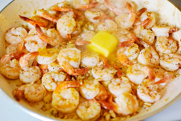 Tasty Kitchen Blog: Incredible 10-Minute Garlic Shrimp. Guest post by Georgia Pellegrini, recipe submitted by TK member Colleen of Souffle Bombay.