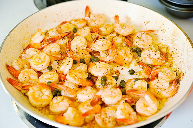 Tasty Kitchen Blog: Incredible 10-Minute Garlic Shrimp. Guest post by Georgia Pellegrini, recipe submitted by TK member Colleen of Souffle Bombay.