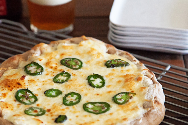 Tasty Kitchen Blog: Jalapeno Popper Pizza. Guest post by Gaby Dalkin of What's Gaby Cooking, recipe submitted by TK member Dax Phillips of Simple Comfort Food.