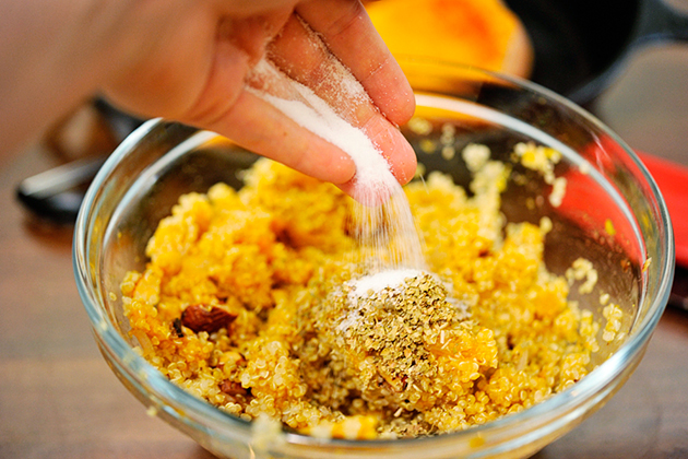 Tasty Kitchen Blog: Twice-Baked Butternut Squash with Quinoa, Pecans and Parmesan. Guest post by Georgia Pellegrini, recipe submitted by TK member Jess of Inquiring Chef.