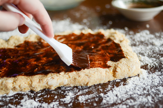 Tasty Kitchen Blog: Pumpkin Cinnamon Roll Scones. Guest post by Erica Kastner of Buttered Side Up, recipe submitted by TK member Erin of Naturally Ella.