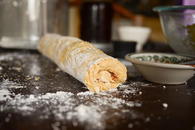 Tasty Kitchen Blog: Pumpkin Cinnamon Roll Scones. Guest post by Erica Kastner of Buttered Side Up, recipe submitted by TK member Erin of Naturally Ella.