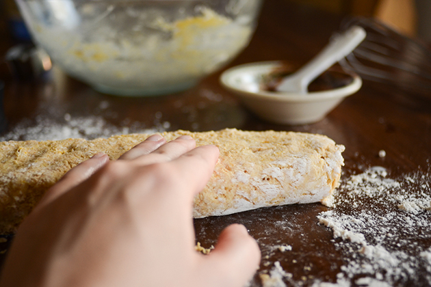 Tasty Kitchen Blog: Pumpkin Cinnamon Roll Scones. Guest post by Erica Kastner of Buttered Side Up, recipe submitted by TK member Erin of Naturally Ella.