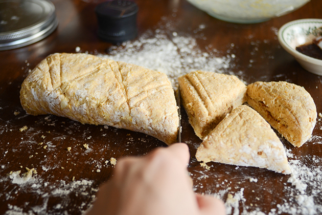 Tasty Kitchen Blog: Pumpkin Cinnamon Roll Scones. Guest post by Erica Kastner of Buttered Side Up, recipe submitted by TK member Erin of Naturally Ella.