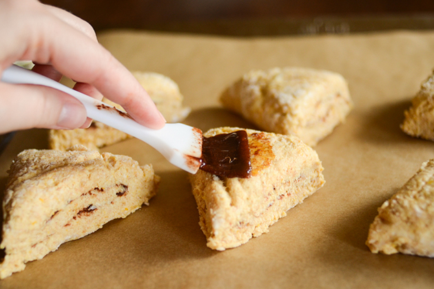 Tasty Kitchen Blog: Pumpkin Cinnamon Roll Scones. Guest post by Erica Kastner of Buttered Side Up, recipe submitted by TK member Erin of Naturally Ella.