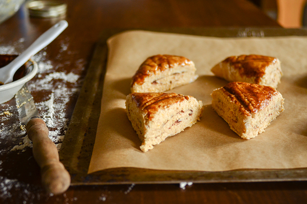 Tasty Kitchen Blog: Pumpkin Cinnamon Roll Scones. Guest post by Erica Kastner of Buttered Side Up, recipe submitted by TK member Erin of Naturally Ella.