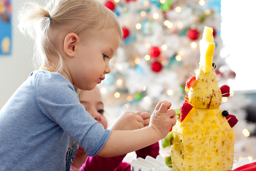 Tasty Kitchen Blog: Fruit Christmas Tree. Guest post by Natalie Perry of Perry's Plate, recipe submitted by TK member Vegan Momma of Live. Learn. Love. Eat.