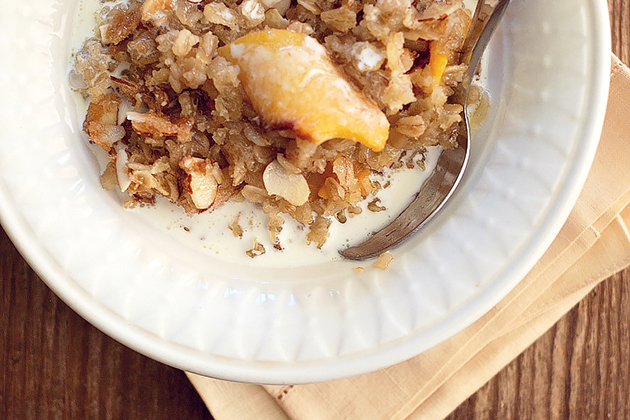 Fruit-on-the-Bottom Baked Oatmeal, guest post and recipe from TK member Erica Kastner of Buttered Side Up
