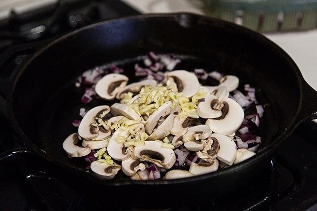 Tasty Kitchen Blog: Garlic and Mushroom Queso Fundido. Guest post by Gaby Dalkin of What's Gaby Cooking, recipe submitted by TK member Stephanie of Girl Versus Dough.