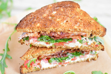 Tasty Kitchen: Looks Delicious! (Burrata BLT with Spicy Mayo, submitted by TK member Justine Sulia of Cooking and Beer)