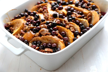 Tasty Kitchen Blog: Baked Blueberry Pecan French Toast. Guest post by Megan Keno of Country Cleaver, recipe submitted by TK member Melanie of Mel’s Kitchen Cafe.