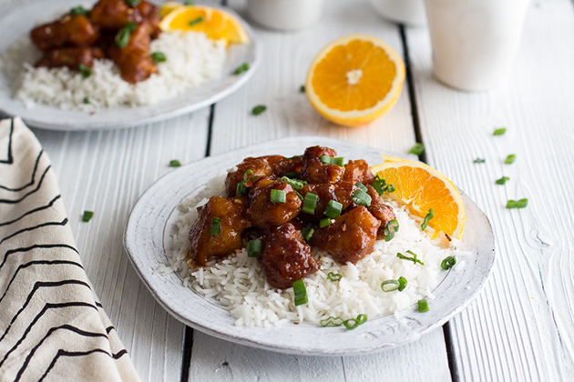 Tasty Kitchen Blog: Chinese Orange Chicken. Guest post by Tieghan Gerard of Half Baked Harvest, recipe submitted by TK member Kimberly of The Daring Gourmet.