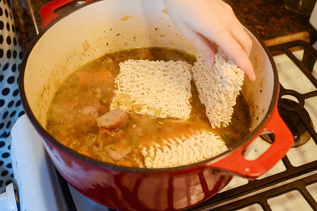 Tasty Kitchen Blog: Ramen Noodle Soup. Guest post by Erica Kastner of Buttered Side Up, recipe submitted by TK member Justine Sulia of Cooking and Beer.