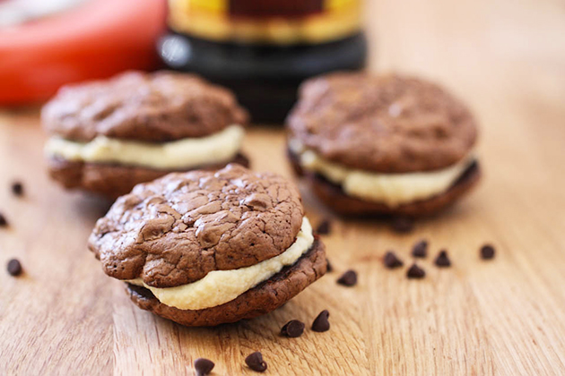 Tasty Kitchen Blog: Tiramisu Sandwich Cookies. Guest post by Jenna Beaugh of Eat, Live, Run, recipe submitted by TK member Tanya Schroeder of Lemons for Lulu.