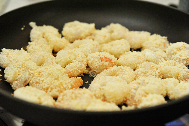 Tasty Kitchen Blog: Lightened-Up Bang Bang Shrimp Salad. Guest post by Georgia Pellegrini, recipe submitted by TK member Sarah of The Coffee Breaker.