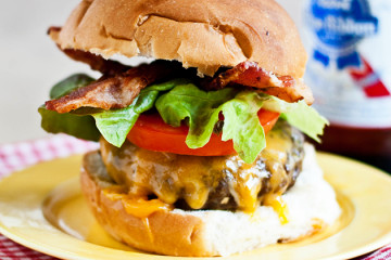 Tasty Kitchen Blog: Looks Delicious! (The All-American Classic Bacon Cheddar Burger, submitted by TK member Courtney of Neighbor Food)