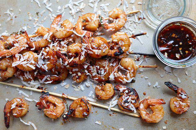 Tasty Kitchen Blog: Thai Chili Coconut Shrimp Skewers. Guest post by Megan Keno of Wanna Be a Country Cleaver, recipe submitted by TK member John Dawson of Patio Daddio BBQ.