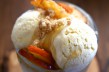 Tasty Kitchen Blog: Looks Delicious! (Bourbon Honey Ice Cream with Brown Butter Crumble & Fresh Peaches, submitted by Lauren of Climbing Grier Mountain)